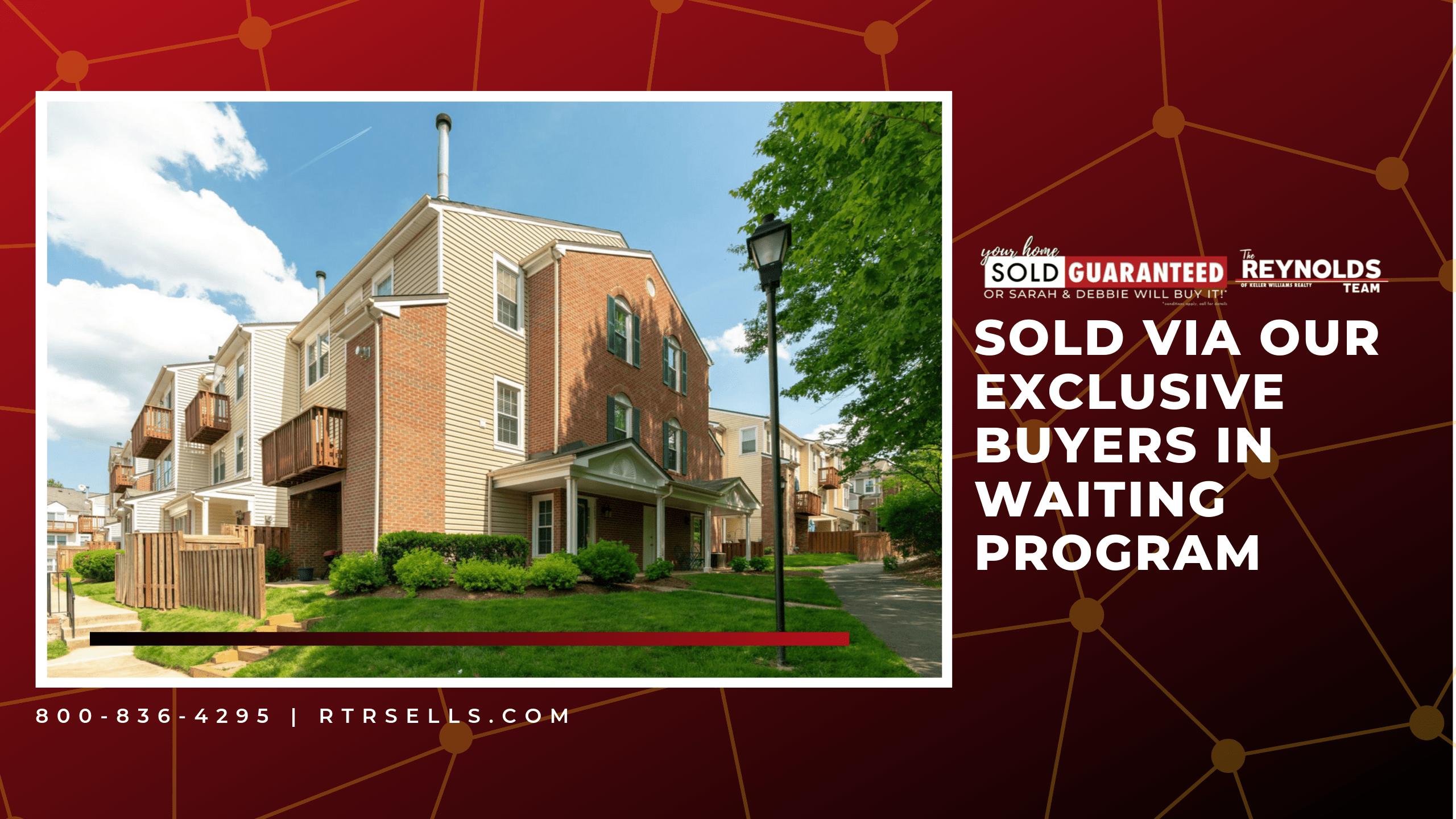 Woodbridge, VA Home SOLD via our Exclusive Buyers in Waiting Program