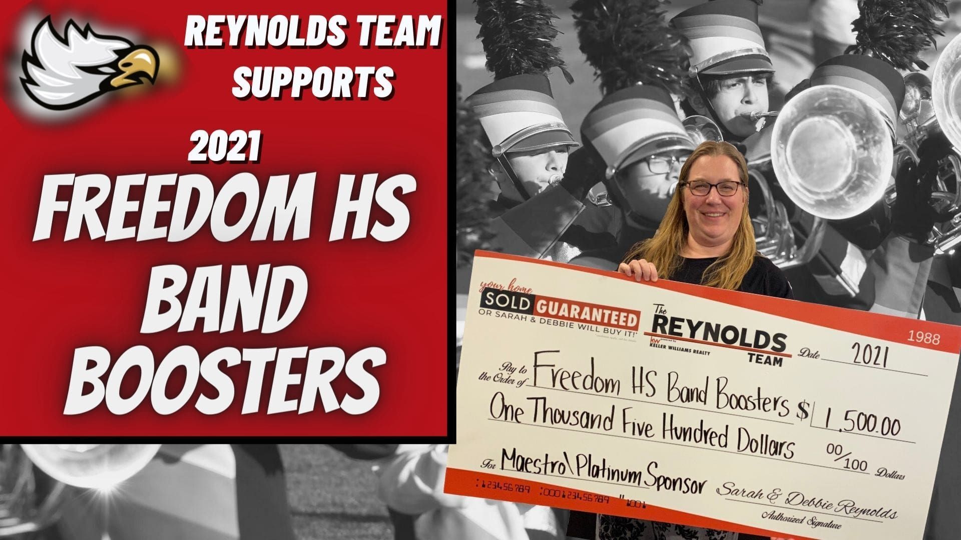 Freedom HS Is Boosting Its Band Program Thanks To Our Sponsorship!