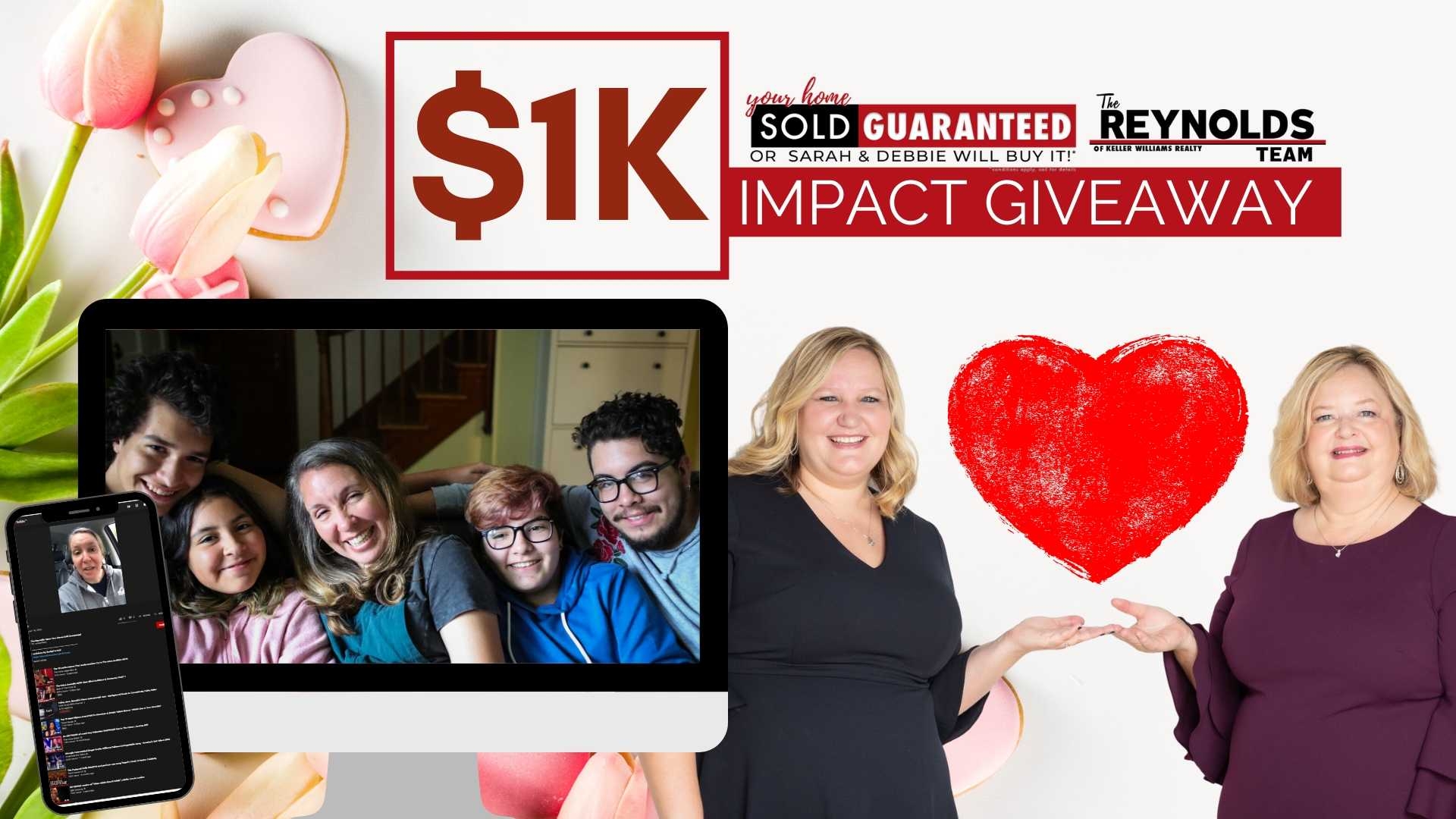 1K Impact Giveaway Winners – The Salgado Family of Richmond, VA