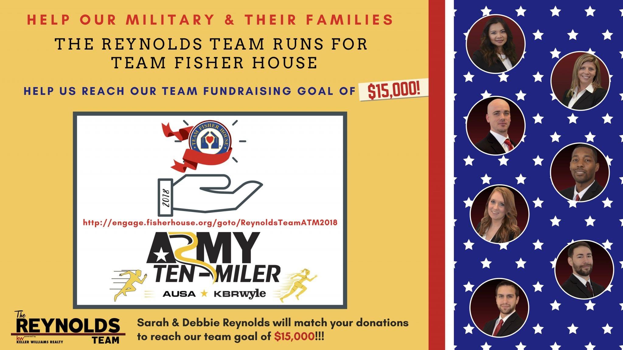 The Reynolds Team Runs for Team Fisher House Foundation for 2018 Army Ten Miler in D.C.