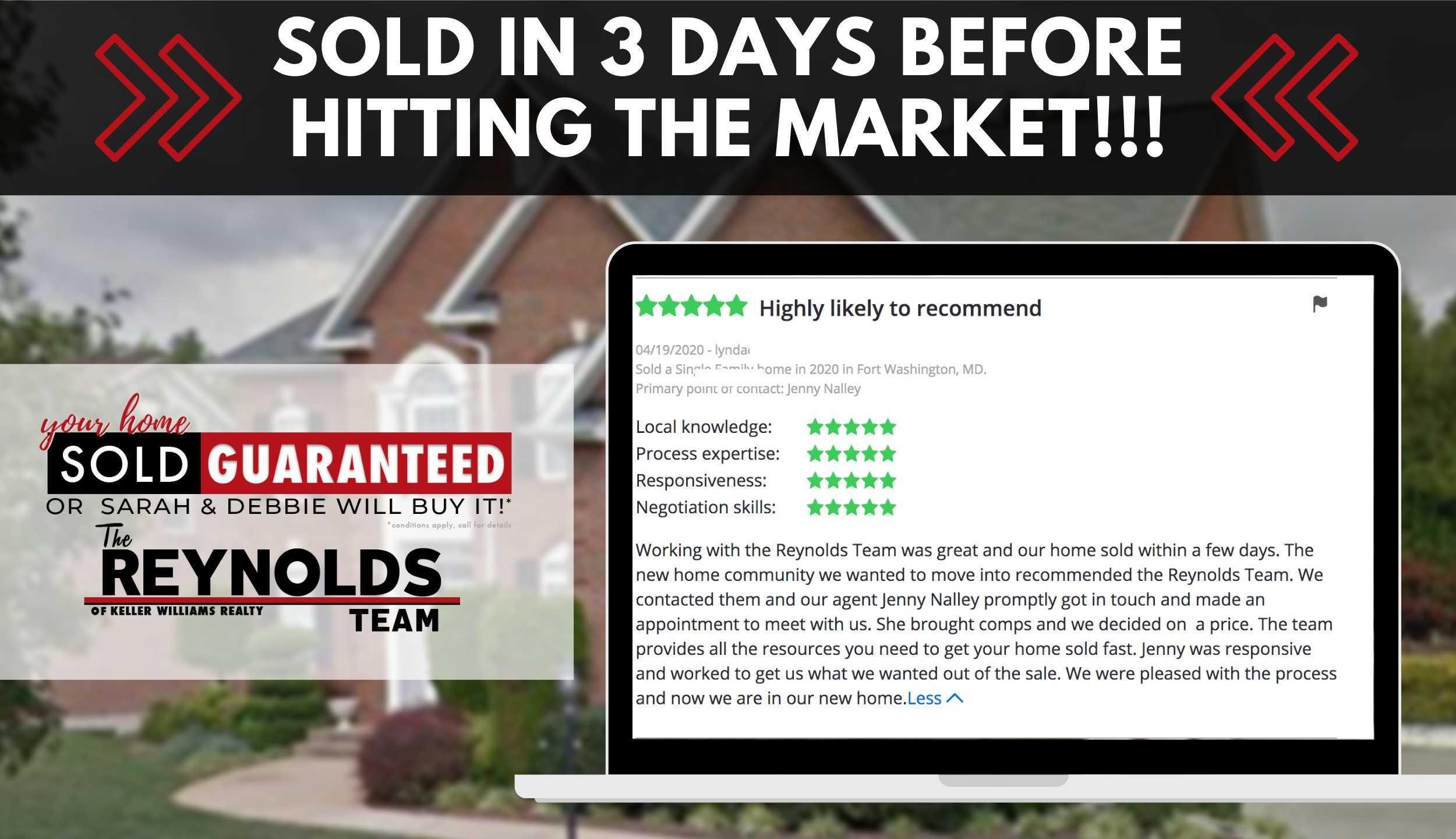 SOLD in 3 DAYS Before Hitting the Market!!!