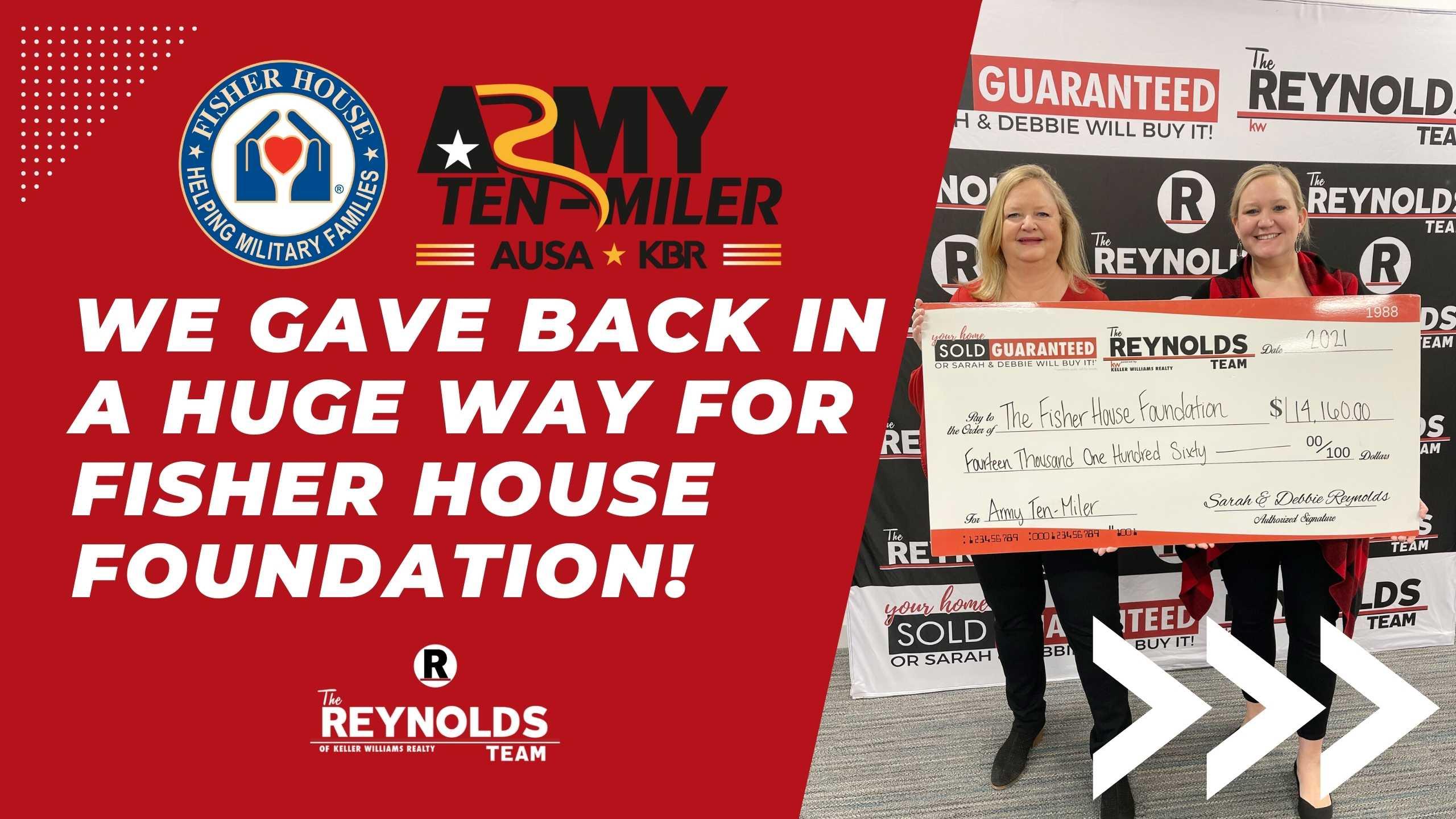 We Gave Back in a HUGE Way for Fisher House Foundation!