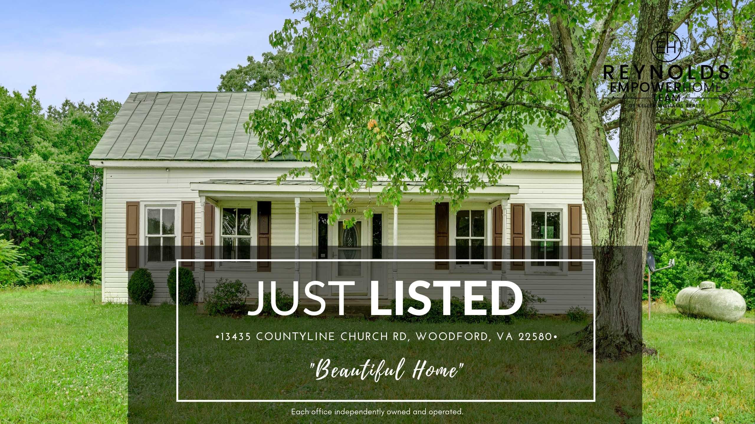 13435 Countyline Church Rd, Woodford, VA 22580