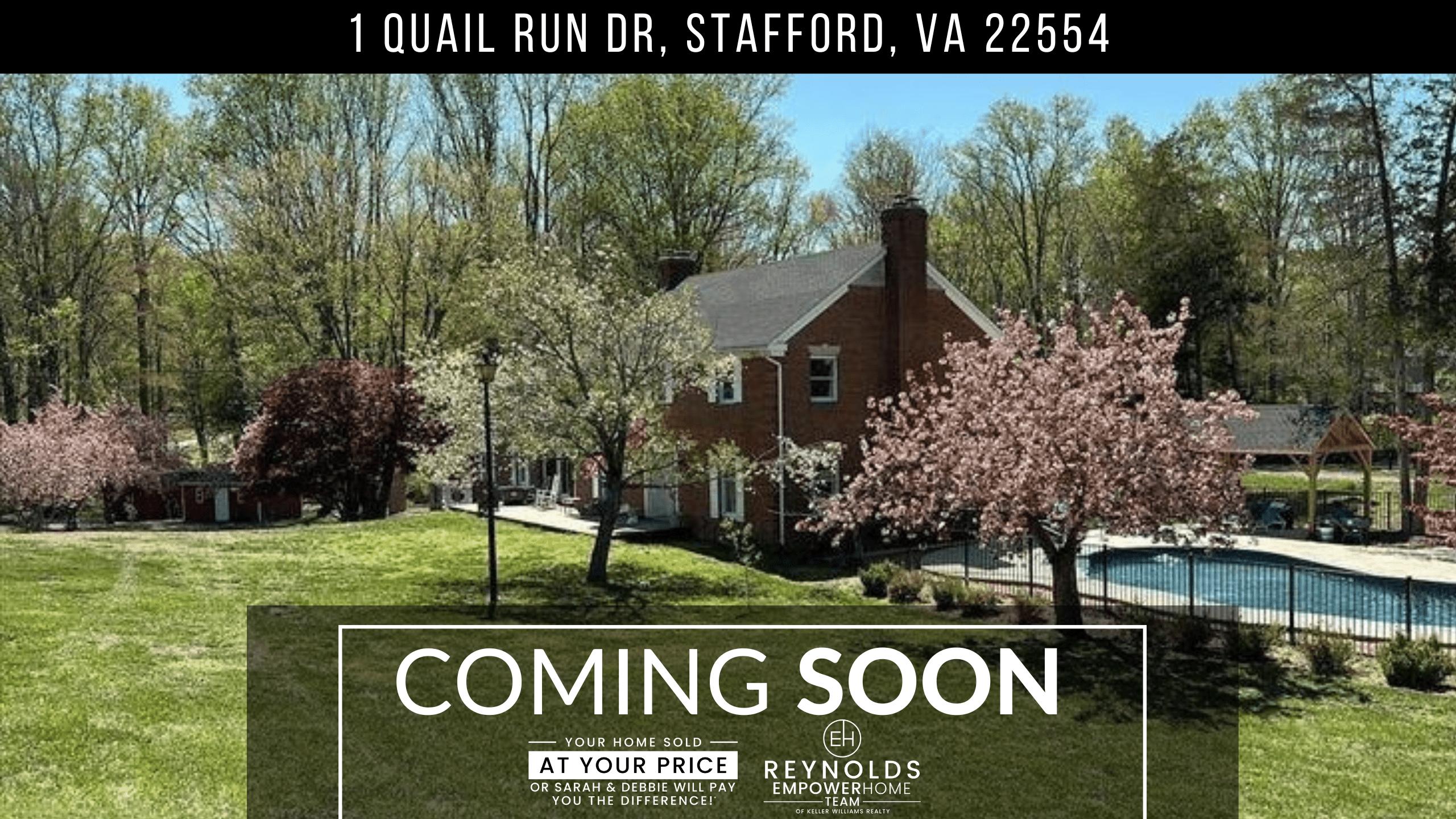 1 Quail Run Dr, Stafford, VA 22554