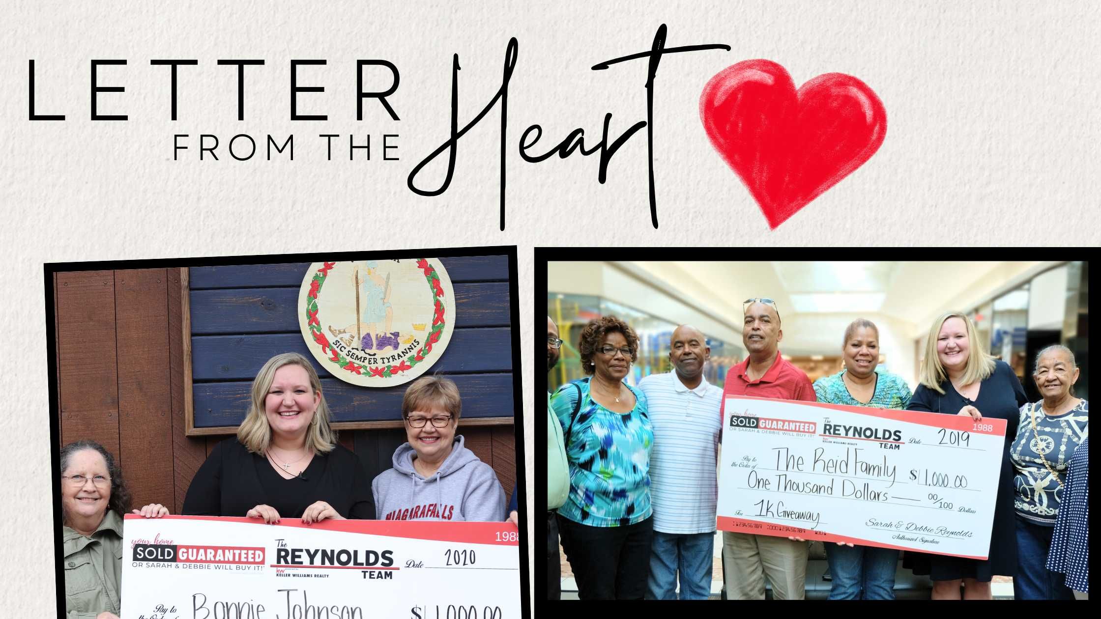 Letter From The Heart From Debbie & Sarah in DC Metro – August 2025