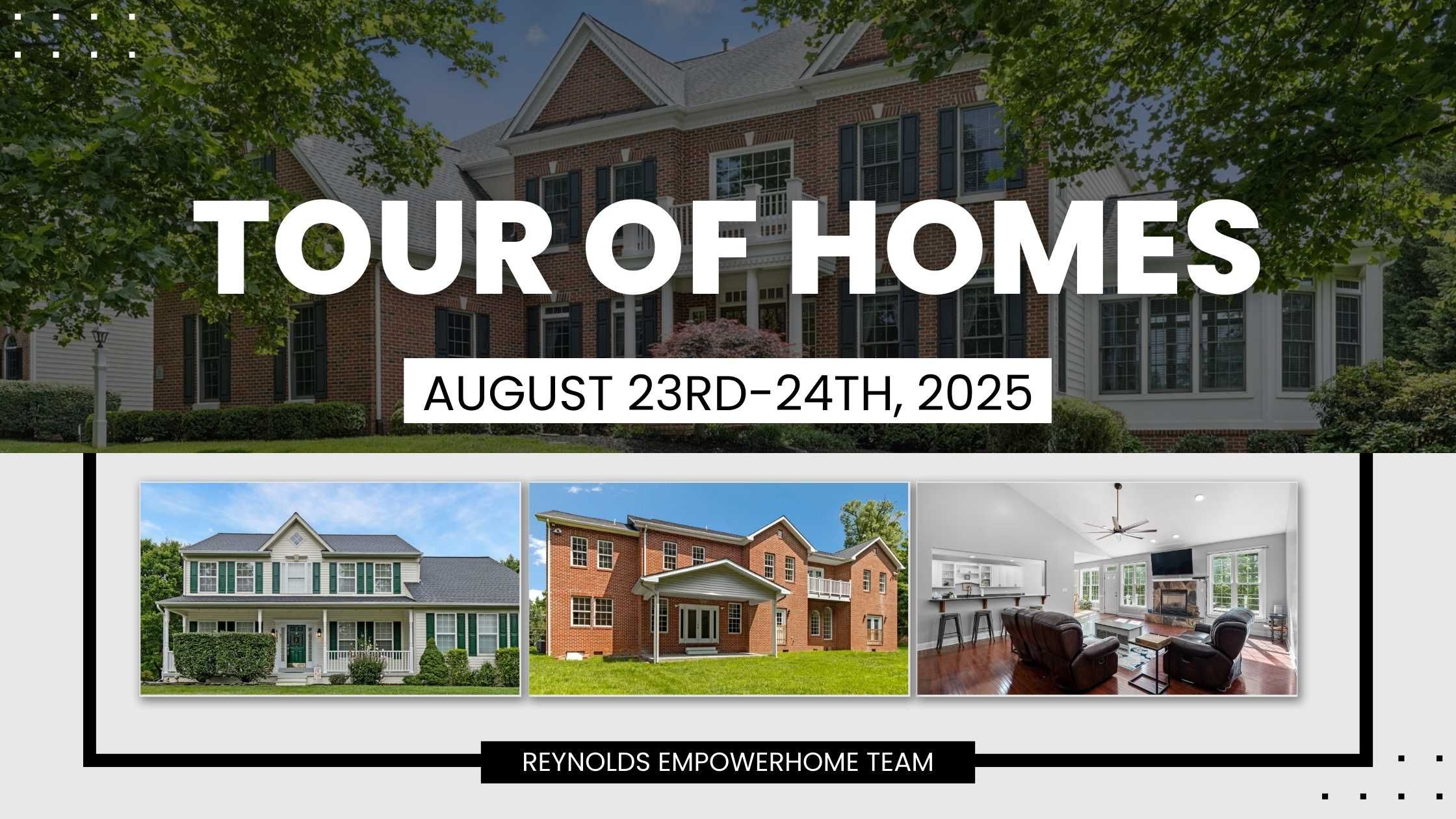 Northern Virginia, Maryland and Washington DC Tour of Homes In-Person August 23-24