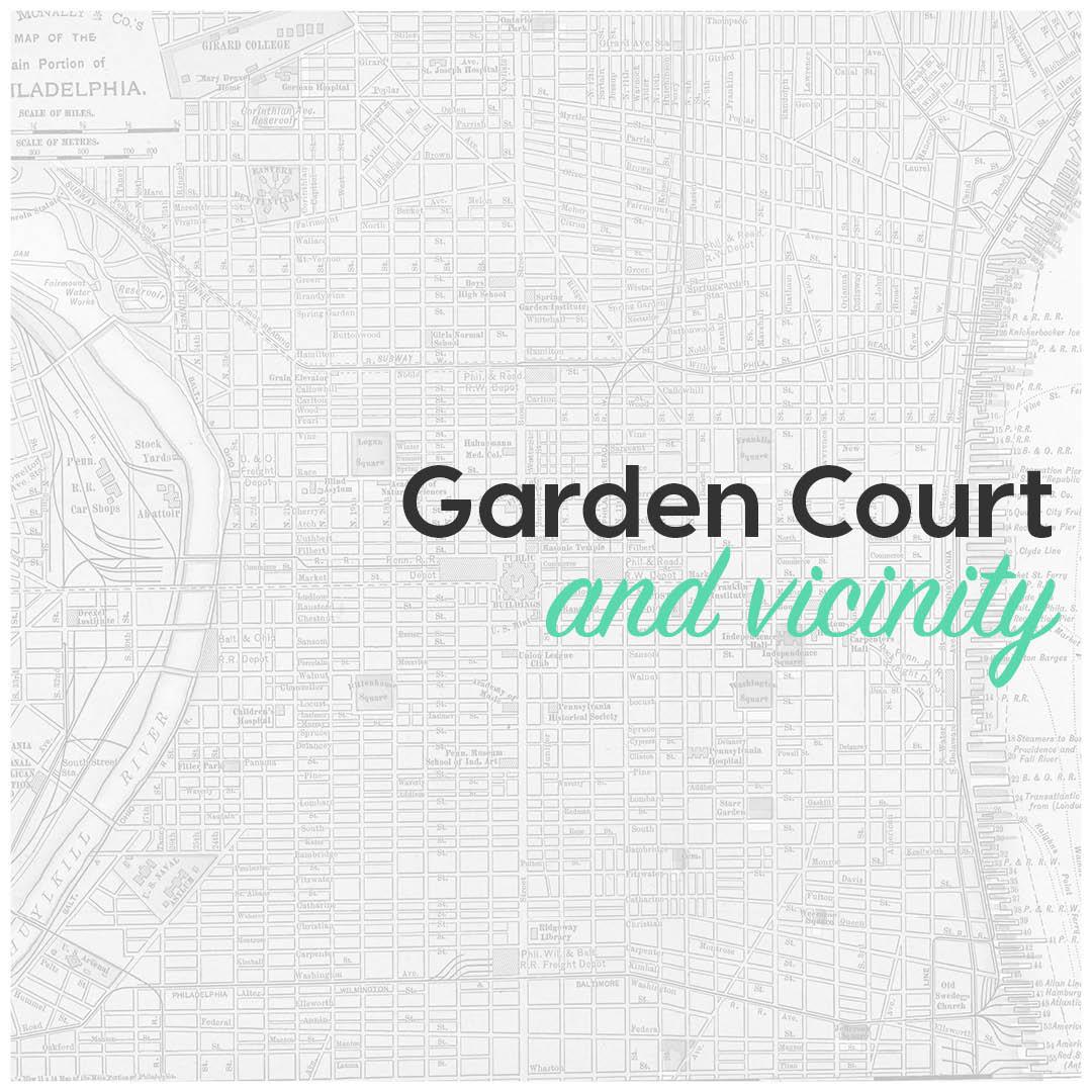 Garden court and vicinity