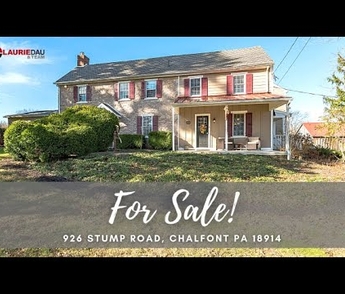 926 Stump Rd, Chalfont, PA 18914 - Stone Farm House For Sale in Chalfont, Bucks County, PA!