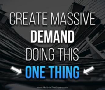 👉🏻 Create MASSIVE Demand Doing THIS One Thing 💰