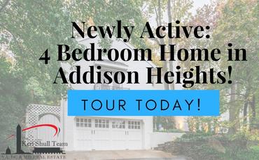 Newly Active: 4 Bedroom Home in Addison Heights!