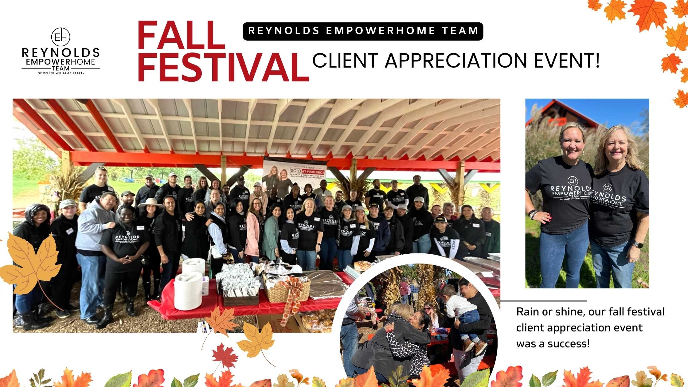 Reynolds EmpowerHome Team Annual Client Appreciation Fall Fest Event at Cox Farms!