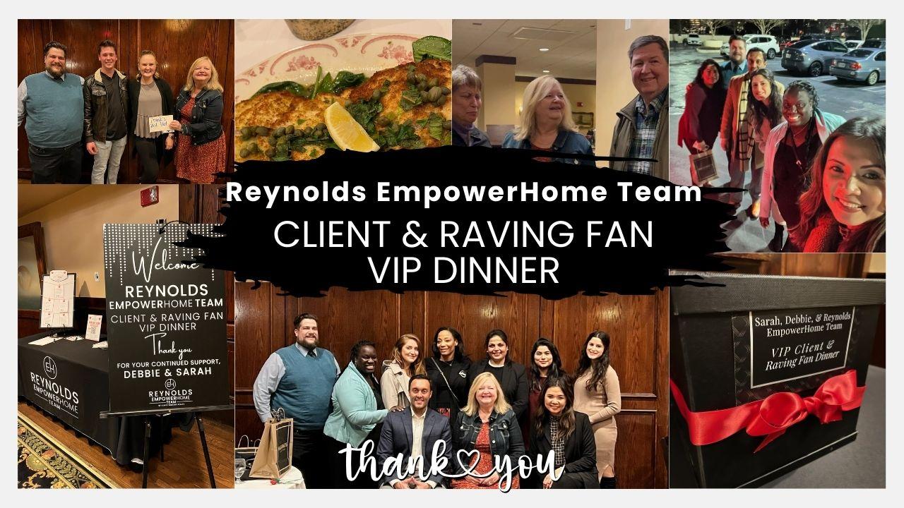February 2024 Reynolds EmpowerHome Team DC Metro Forever Clients and Raving Fans VIP Dinner! 