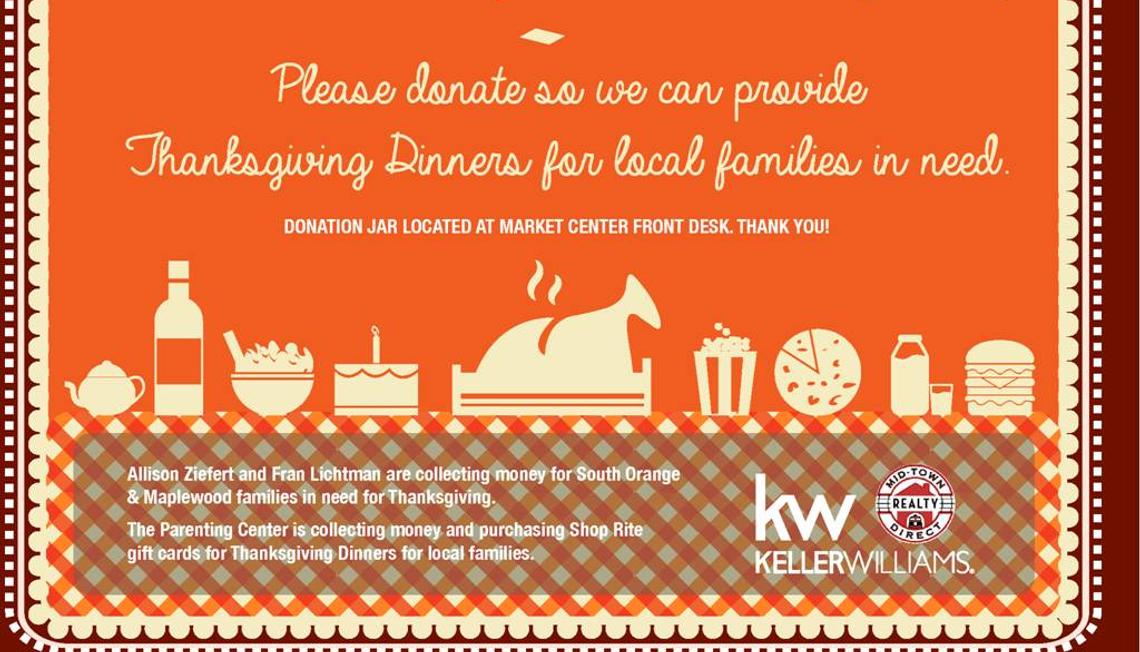 THANKSGIVING DINNERS FOR NEEDY LOCAL FAMILIES