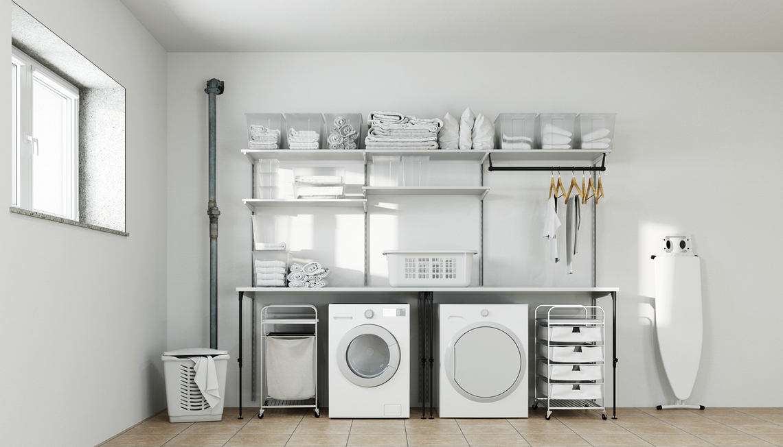 Conquer Your Unfinished Basement Laundry Room