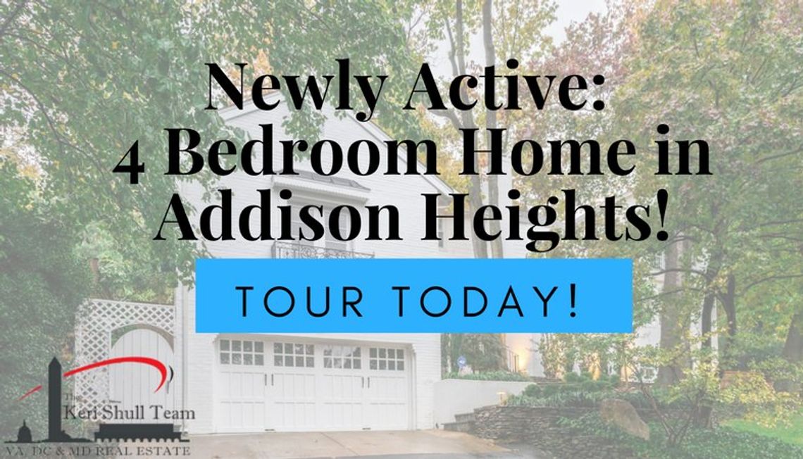 Newly Active: 4 Bedroom Home in Addison Heights!