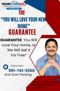 If you don’t love your new home, we’ll resell it for FREE!