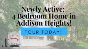 Newly Active: 4 Bedroom Home in Addison Heights!