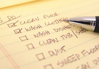 Annual Chore Checklist