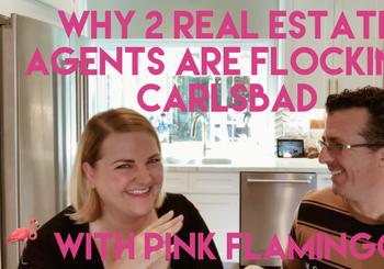 Video Blog | Why 2 Real Estate Agents Are Flocking Carlsbad With Pink Flamingos