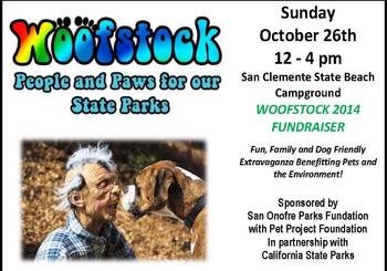Woofstock 2014 this Sunday Oct.26 benefiting CA State Parks!