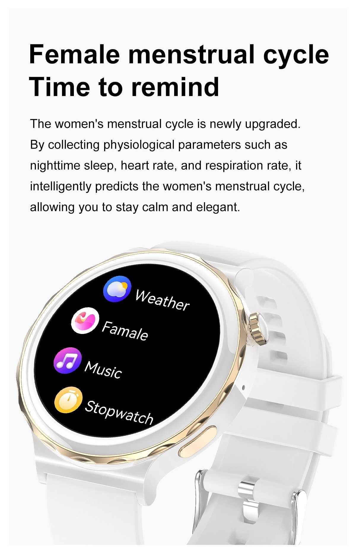 2022 Bluetooth Call NFC Smart Watch Women 1.32 inch 390*390 HD Screen Ladies Smartwatch Heart Rate Blood Pressure Monitor Music