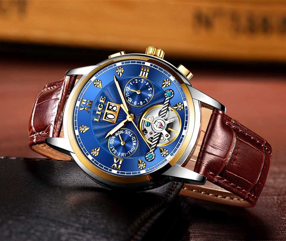 Relogio Masculino LIGE 2022 Men's Self-Wind Tourbillon Mechanical Watches Water Resistant Automatic Skeleton Watch Men Relojes