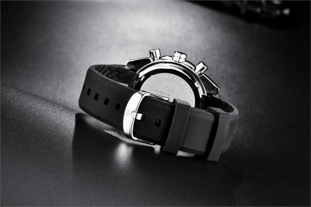 Pagrne Design 2021 New Men's Quartz Watch Rubber Wrist Strap Men's Waterproof Watch Luxury Brand Men's Sports Military Clock