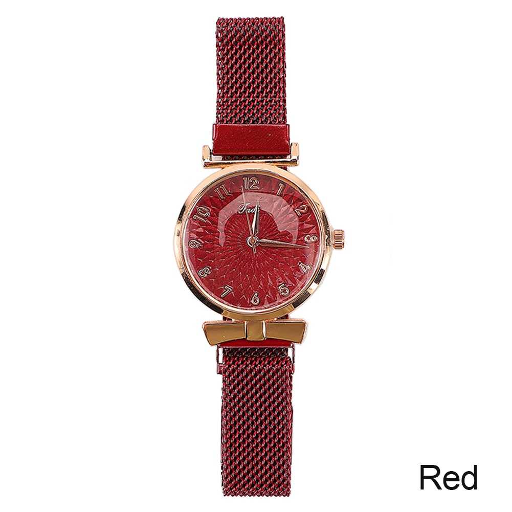 Fashion Women Watches Luxury Magnet Buckle Flower Rhinestone Watch Ladies Quartz Wrist Watch Bracelet Set Reloj Mujer