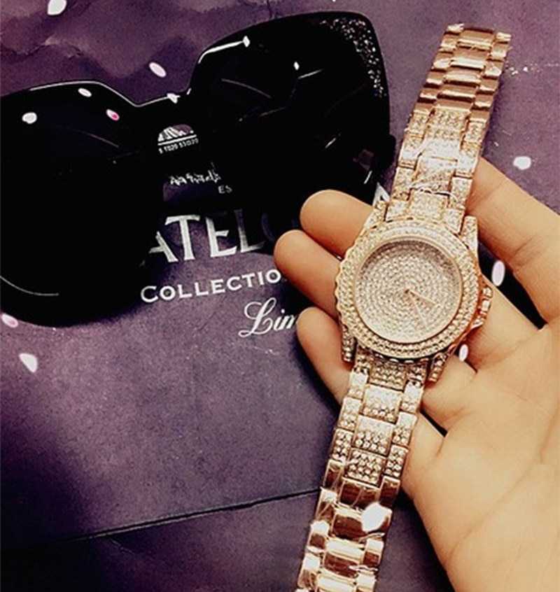 New Fashion Crystal Full Steel Women Watches Ladies Wristwatch Quartz Woman Feminino Relogio Reloj Hombre Montre Femme Zegarek