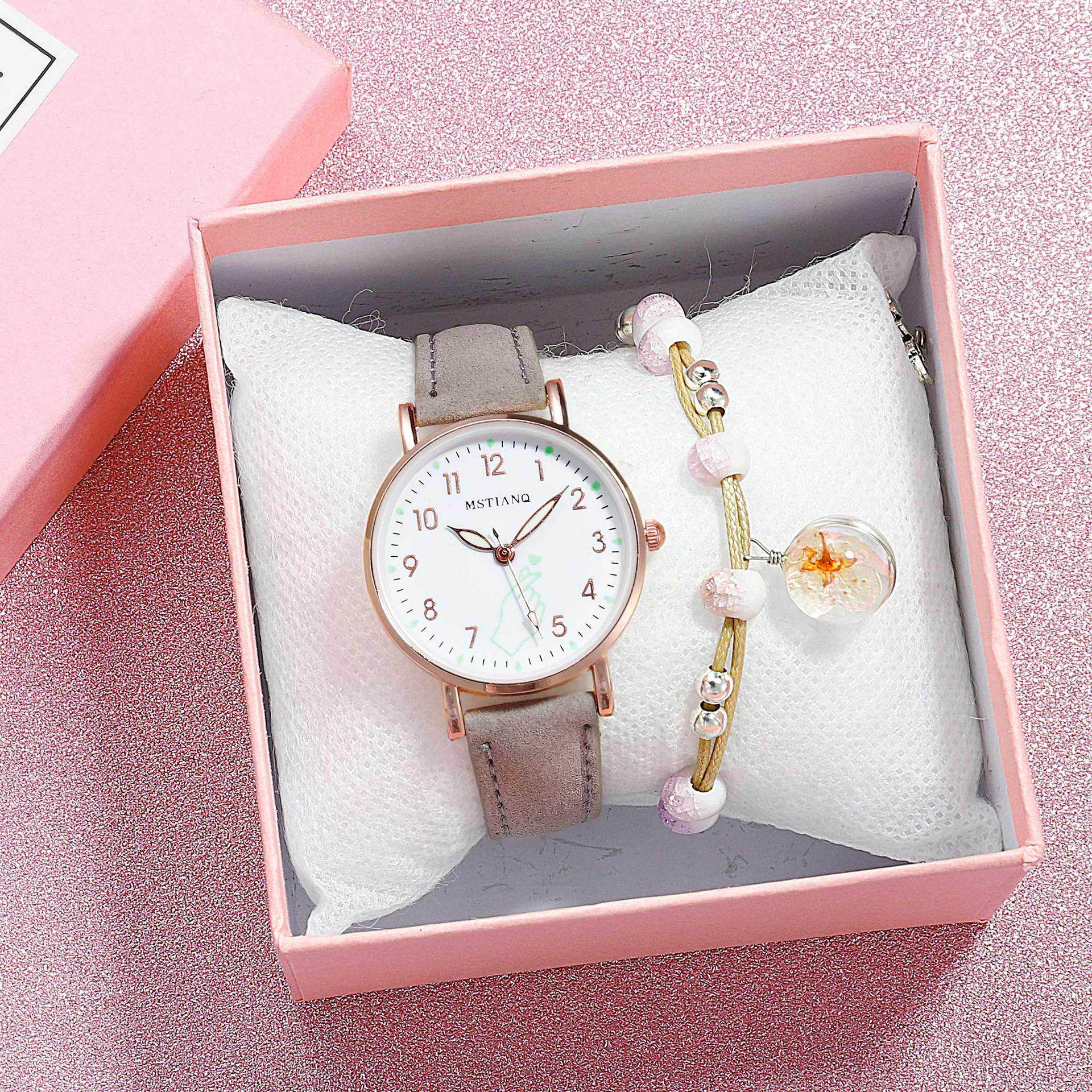 Luminous Women Watches Set Casual Cute Small Dial Ladies Watch Fashion Girls Pink Wristwatch Bracelet Gift 2022 montre femme