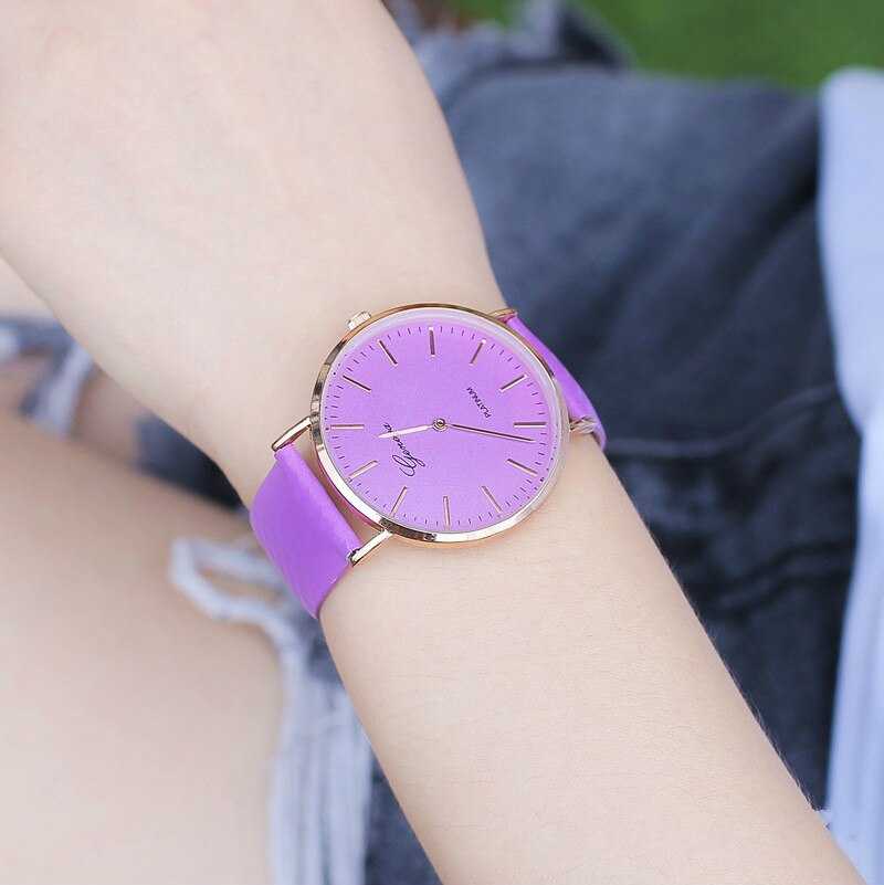 New Fashion Simple Style Temperature Change Color Women Watch Sun UV Color Change Men Women Quartz Wristwatches Relogio Feminino