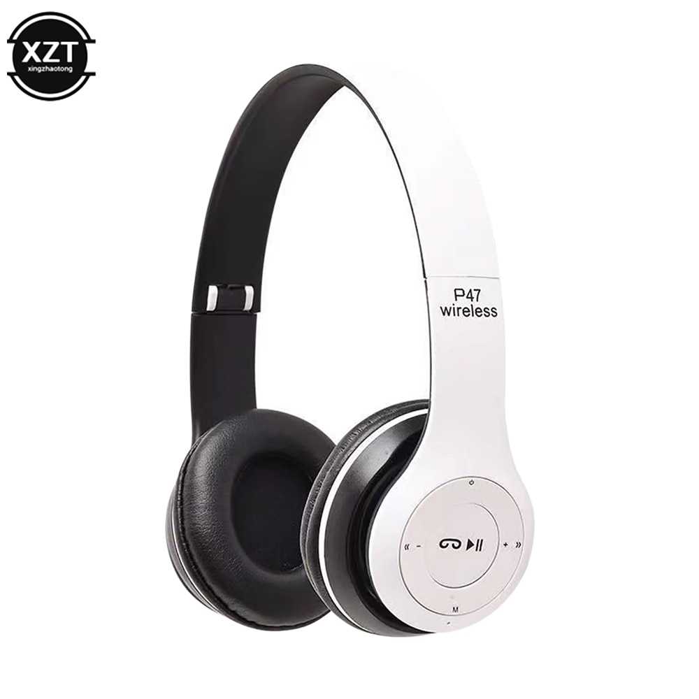 Wireless Headphones 5.0 Bluetooth Earphone Foldable Bass with Memory TF Card For iPhone Xiaomi Sumsamg Phone With Mic Headsets