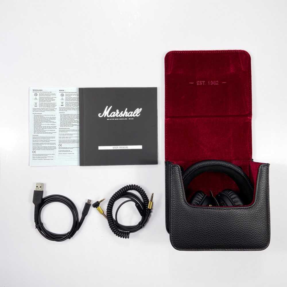 Marshall Mid ANC Active Noise Cancelling Headphones On-Ear Wireless Bluetooth Earphones Deep Bass Foldable Sport Gaming Headset