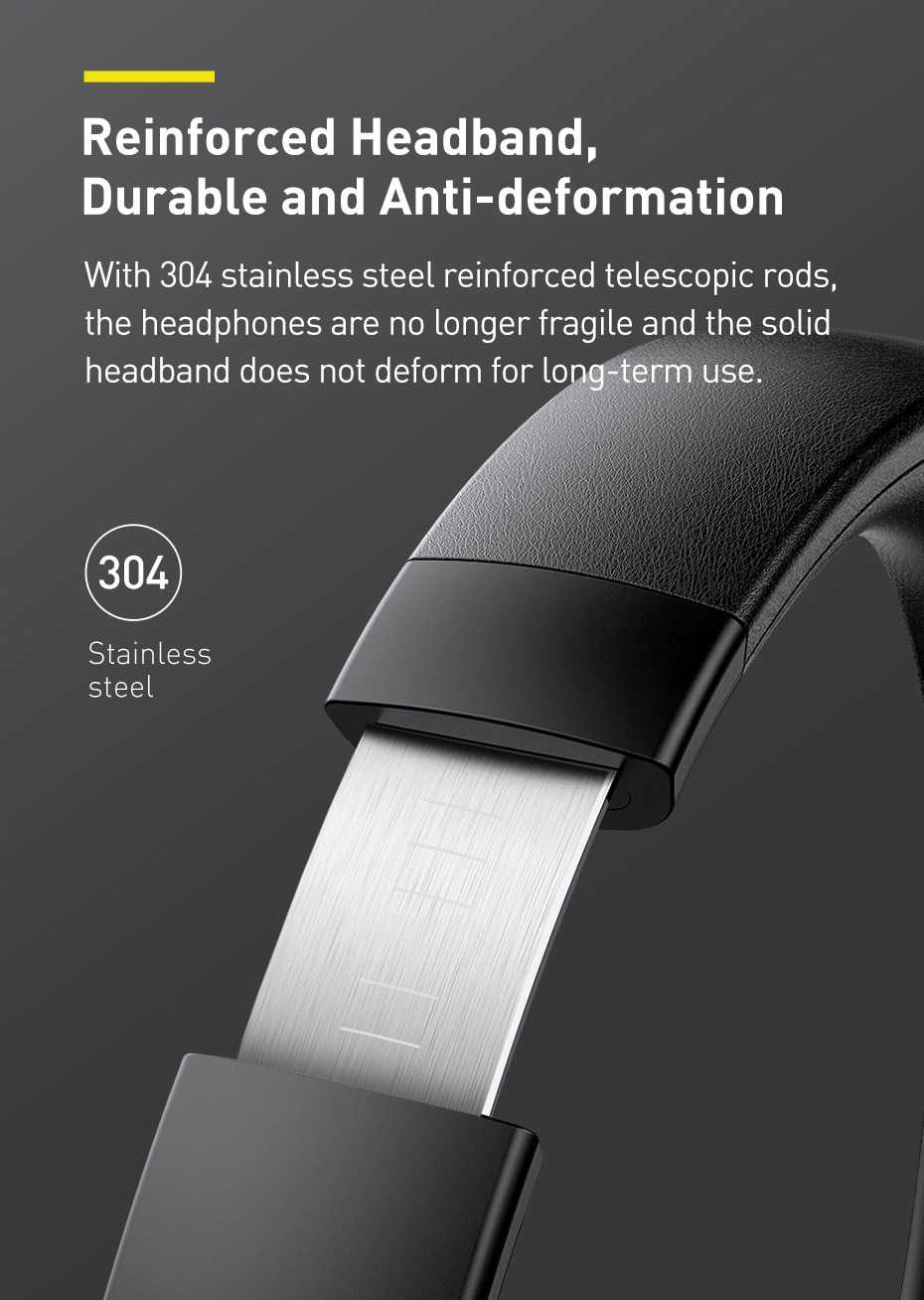 Baseus D02 Pro Wireless Headphones Sport Bluetooth 5.0 Earphone Handsfree Headset Ear Buds Head Phone Earbuds For iPhone Xiaomi