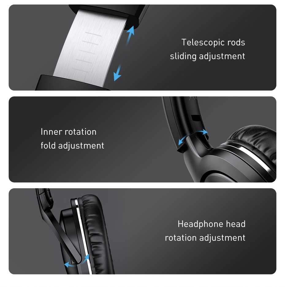 Baseus D02 Pro Wireless Headphones Sport Bluetooth 5.0 Earphone Handsfree Headset Ear Buds Head Phone Earbuds For iPhone Xiaomi