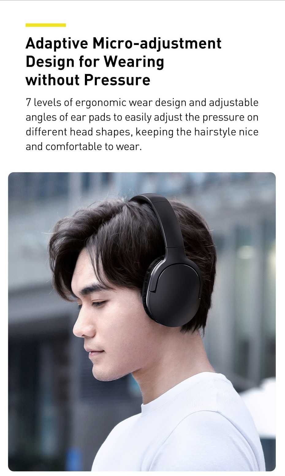 Baseus D02 Pro Wireless Headphones Sport Bluetooth 5.0 Earphone Handsfree Headset Ear Buds Head Phone Earbuds For iPhone Xiaomi