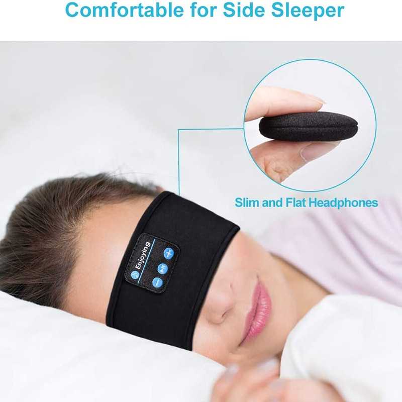 Fone Bluetooth Earphones Sports Sleeping Headband Elastic Wireless Headphones Music Eye Mask Wireless Bluetooth Headset Headband