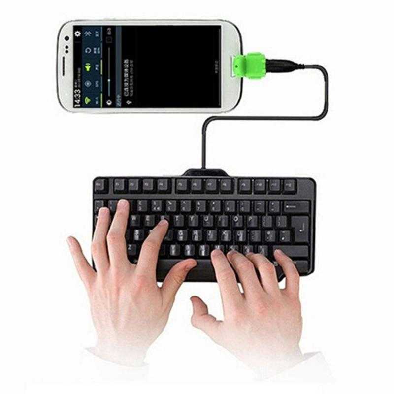 2022 New Android OTG Robot Conversion Head Usb Tablet Mobile Phone U Disk Connection V8 Card Reader Portable Cable USB Adapter