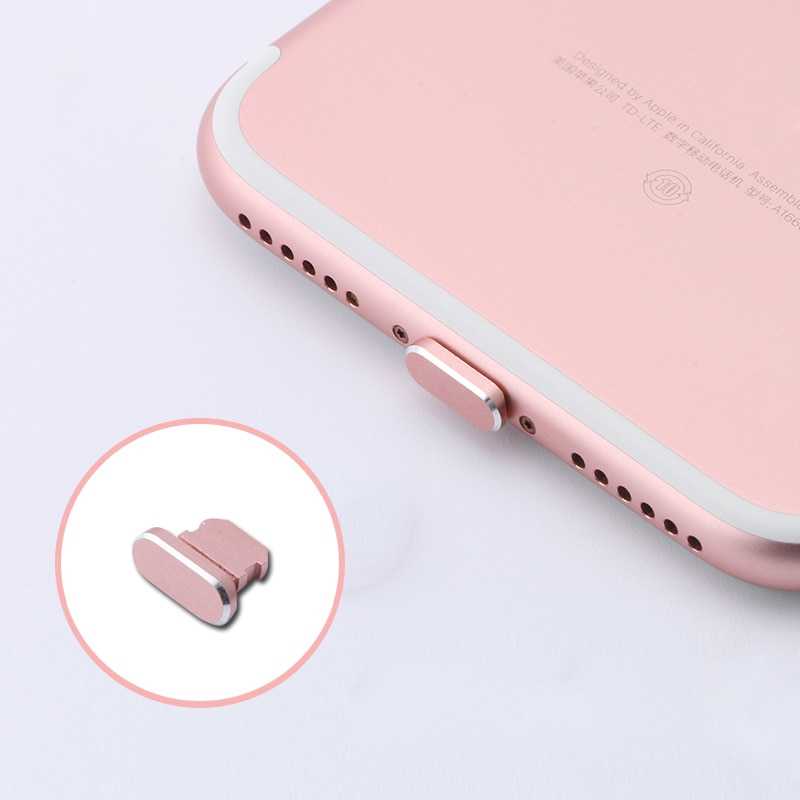 Metal Charger Port Dust Plug For iPhone 13 14 12 11 Pro Max SE 2022 Accessories Charging Port Dust Plug For iPad 10.2 9.7 Air 5