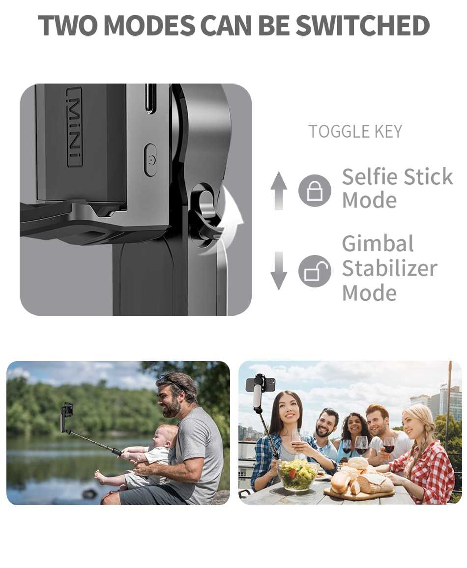 Gimbal Stabilizer Selfie Stick Tripod with Fill Light Wireless Bluetooth for HUAWEI Xiaomi IPhone 13 Cell Phone Smartphone