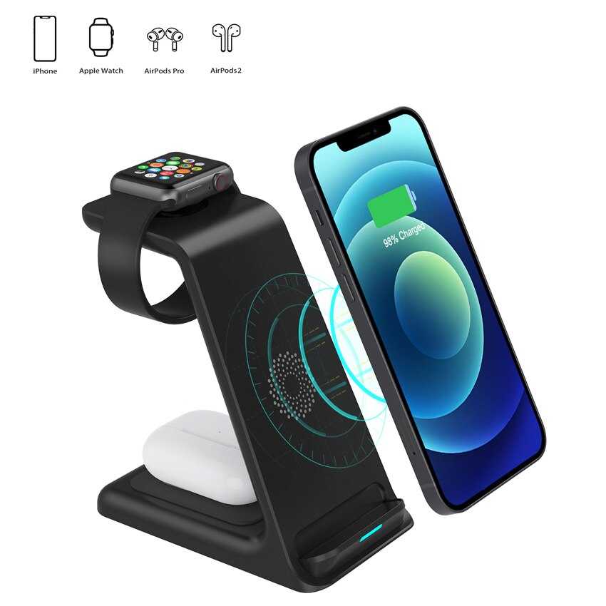 30W 3 in 1 Wireless Charger Stand Pad For iPhone 14 13 12 11 X Apple Watch Fast Charging Dock Station for Airpods Pro iWatch 8 7