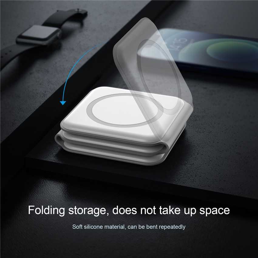 30W 3 in 1 Magnetic Wireless Charger Stand Pad Foldable for iPhone 13 12 11 Pro Max Airpods Pro iWatch 7 6 Fast Charging Station