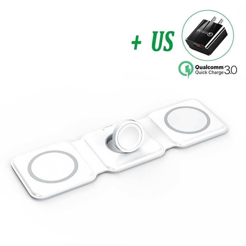 3 in 1 white US plug