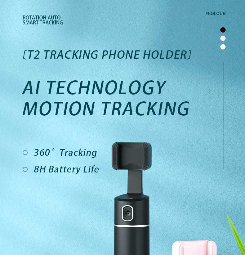 Auto Face Tracking Phone selfie stick Smart 360°rotation holder AI Follow-Up video Vlog Live Gimbal Stabilizer Tripod for mobile