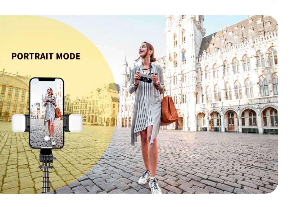 Double Fill Light Selfie Stick Tripod with Wireless Remote, Mini Extendable 4 in 1 Monopod - 360° Rotation Phone Stand Holder