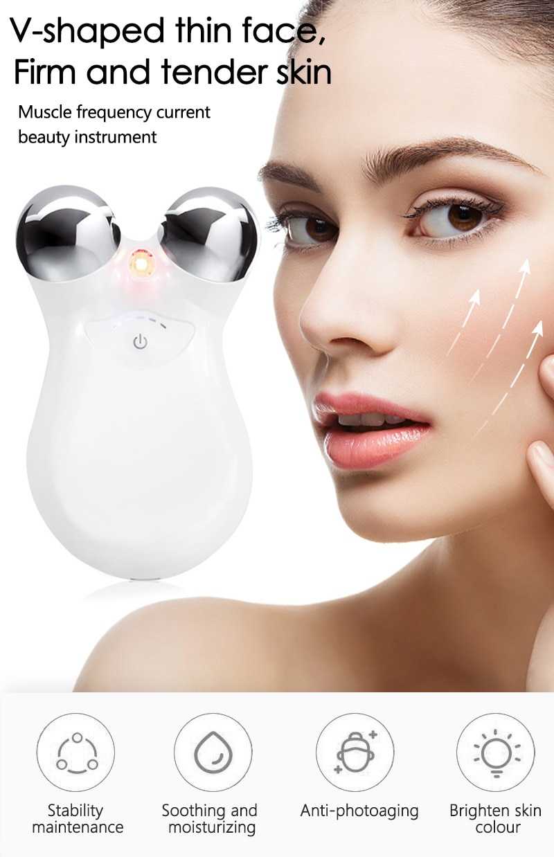 USB microcurrent Massager face lift skin care tools Skin Tightening lifting facial wrinkle remover toning Beauty Massage machine