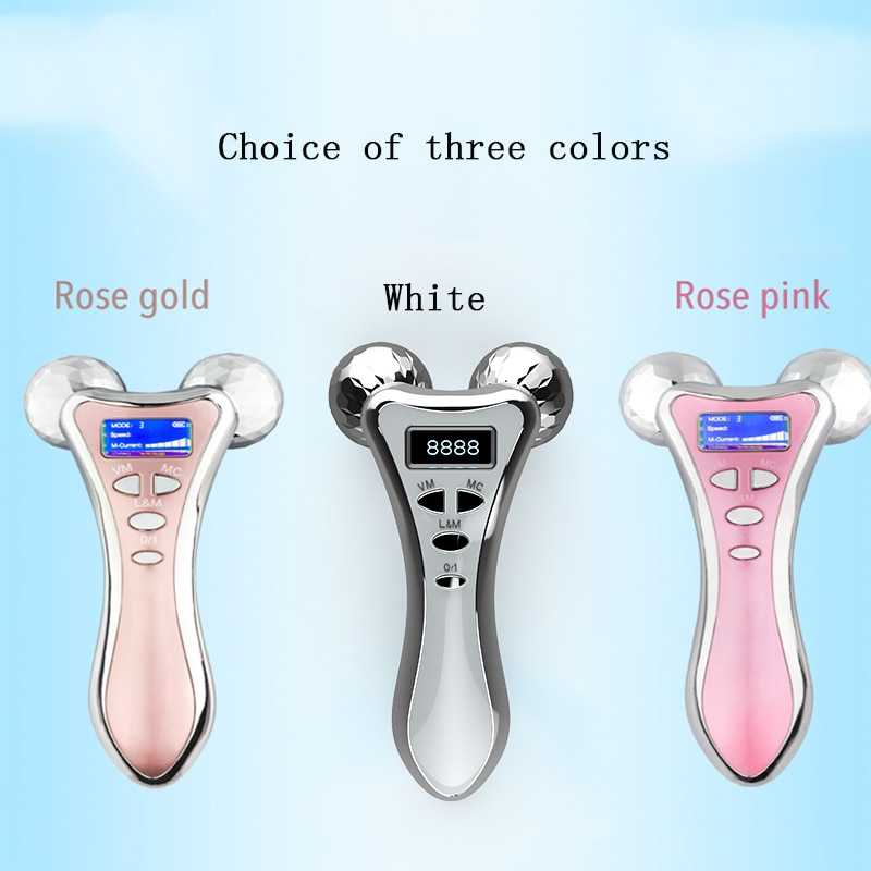 Mini Microcurrent Face lifting Machine EMS Skin Tighten Vibration Massager Facial Wrinkle Remover Anti Aging Beauty Device