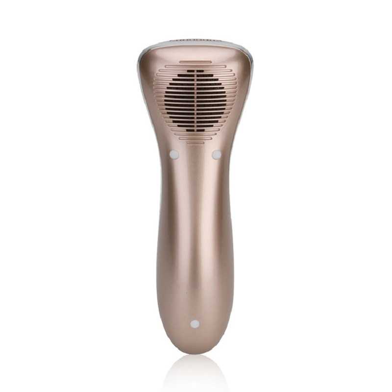 LED Hot Cold Face Skin Care Device Massager Hammer Ultrasonic Cryotherapy Facial Vibration Red Blue Light Ion Beauty Instrument