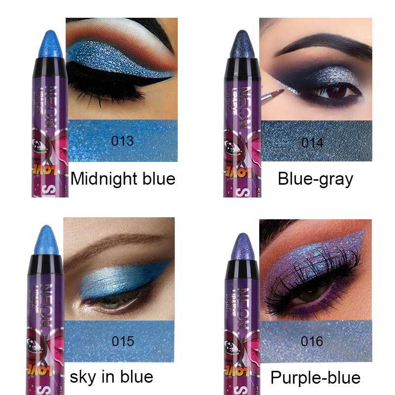 36 Color Eye Shadow Pen Waterproof 2 In 1 Not Smudge Eye Shadow Stick Lip Makeup Pen Glitter Shimmer Long-lasting Eye Shadow Pen