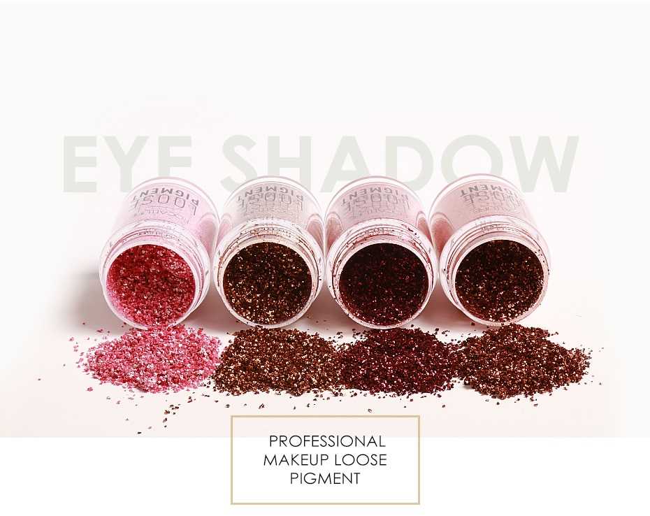 FOCALLURE 18 Colors Glitter Eye Shadow Cosmetic Makeup Diamond Lips Loose Powder Eyeshadow Makeup Eyes Pigment Powder Comestic